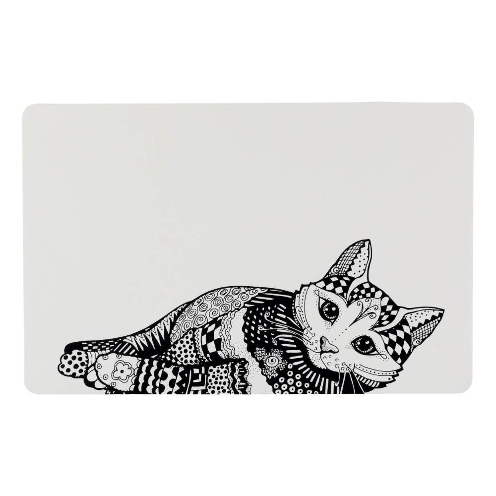 Zentangle Place Mat 44 x 28CM White/Black