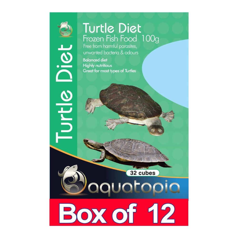 Aquatopia Frozen Turtle Diet 100G Box of 12 Packs