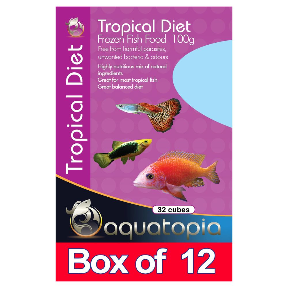 Aquatopia Frozen Tropical Diet 100G Box of 12 Packs