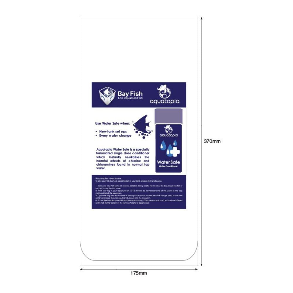 Aquatopia Plastic Bags (100PK) Small Water Safe 175 x 370MM