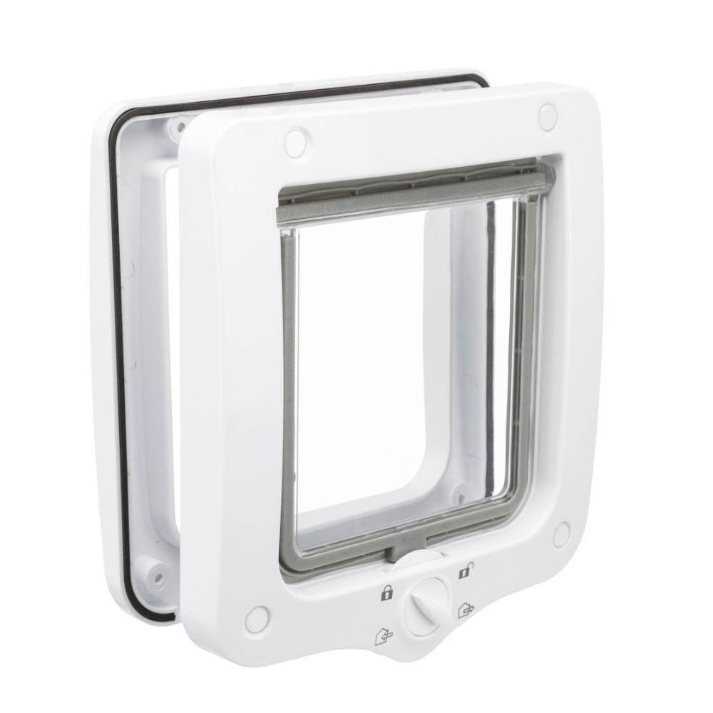 4-Way Cat Flap 20 x 22CM White