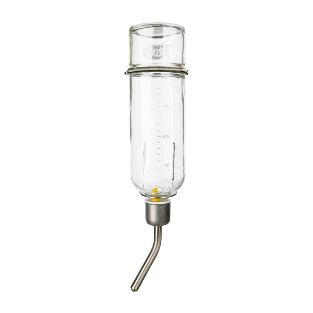 Glass Water Bottle with Spring Holder 500 ML