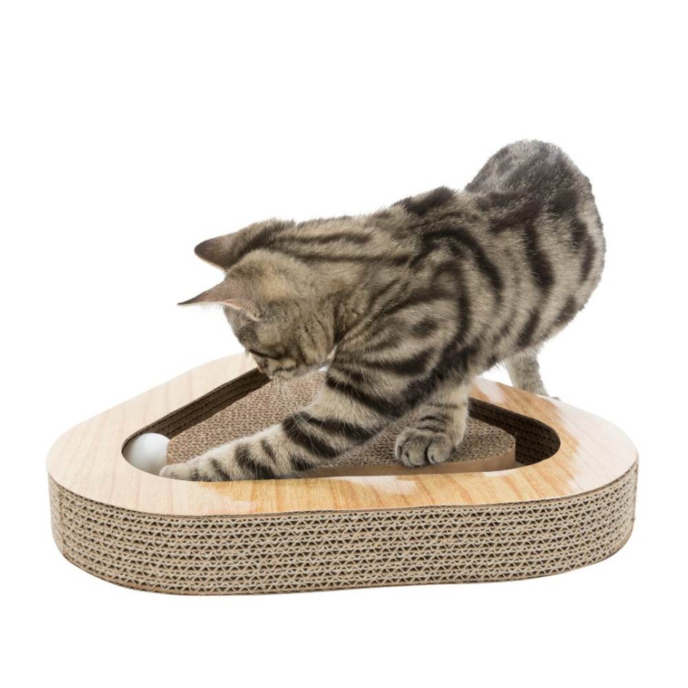 Scratching Cardboard with Balls 36CM Brown