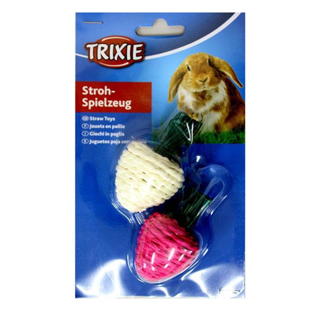 Straw Radishes for Small Animals 8CM (2 Pack)