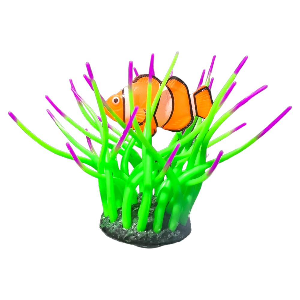 Petworx Flouro Silica Anemone With Nemo Clown Fish