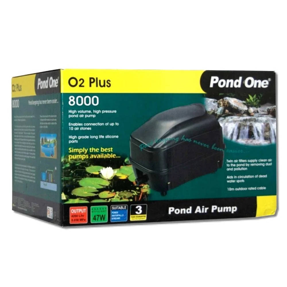 Pond One O2 Plus Air Pump - Model 8000 