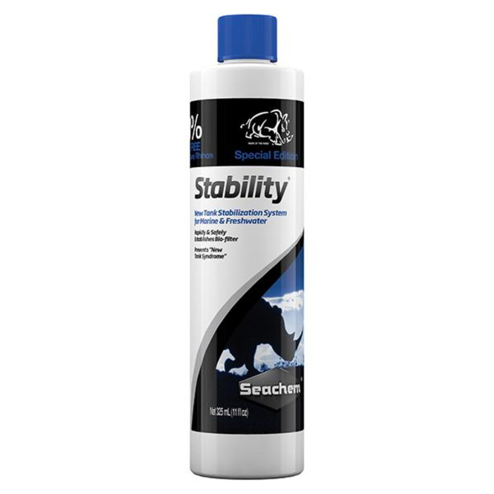 Seachem Stability product bottle on a white background