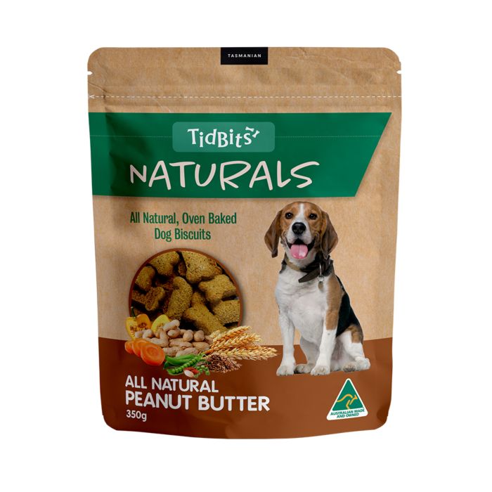 Tidbits Naturals Tas Peanut Butter 350G