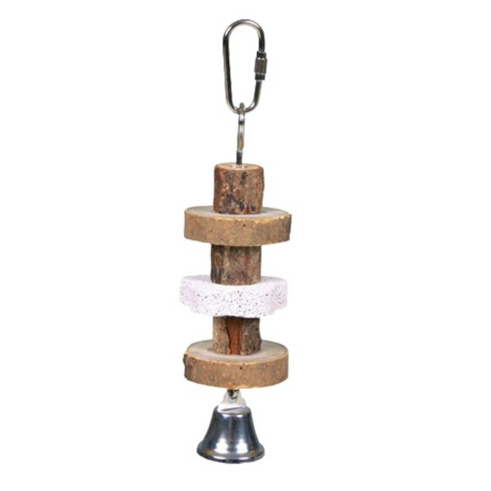 Natural Gnawing Stick with Lava Stone 16 cm
