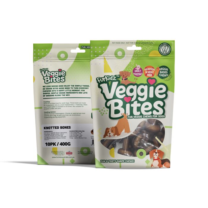 Veggie Bites - Knotted Bones Bag of 10