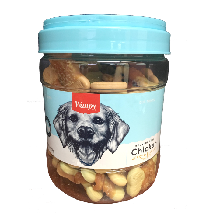 Wanpy Biscuits with Chicken Jerky 454G Jar