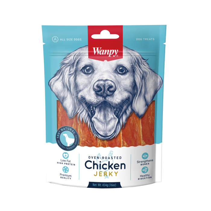 Wanpy Dry Chicken Jerky 454G