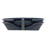 Gray car organizer with a strap on a white background