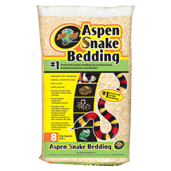 Zoo Med Aspen Snake Bedding 8L