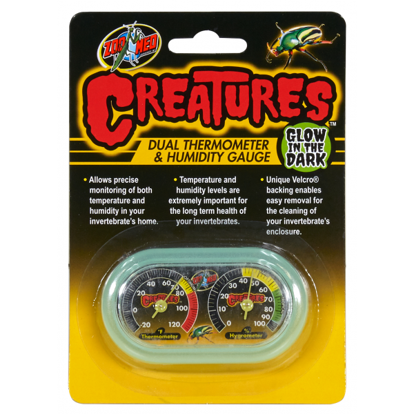 Zoo Med Creatures Dual Hygrometer & Thermometer
