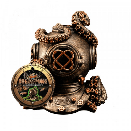 Zoo Med Steampunk Ornament Helmet  Octopus 8.5cm